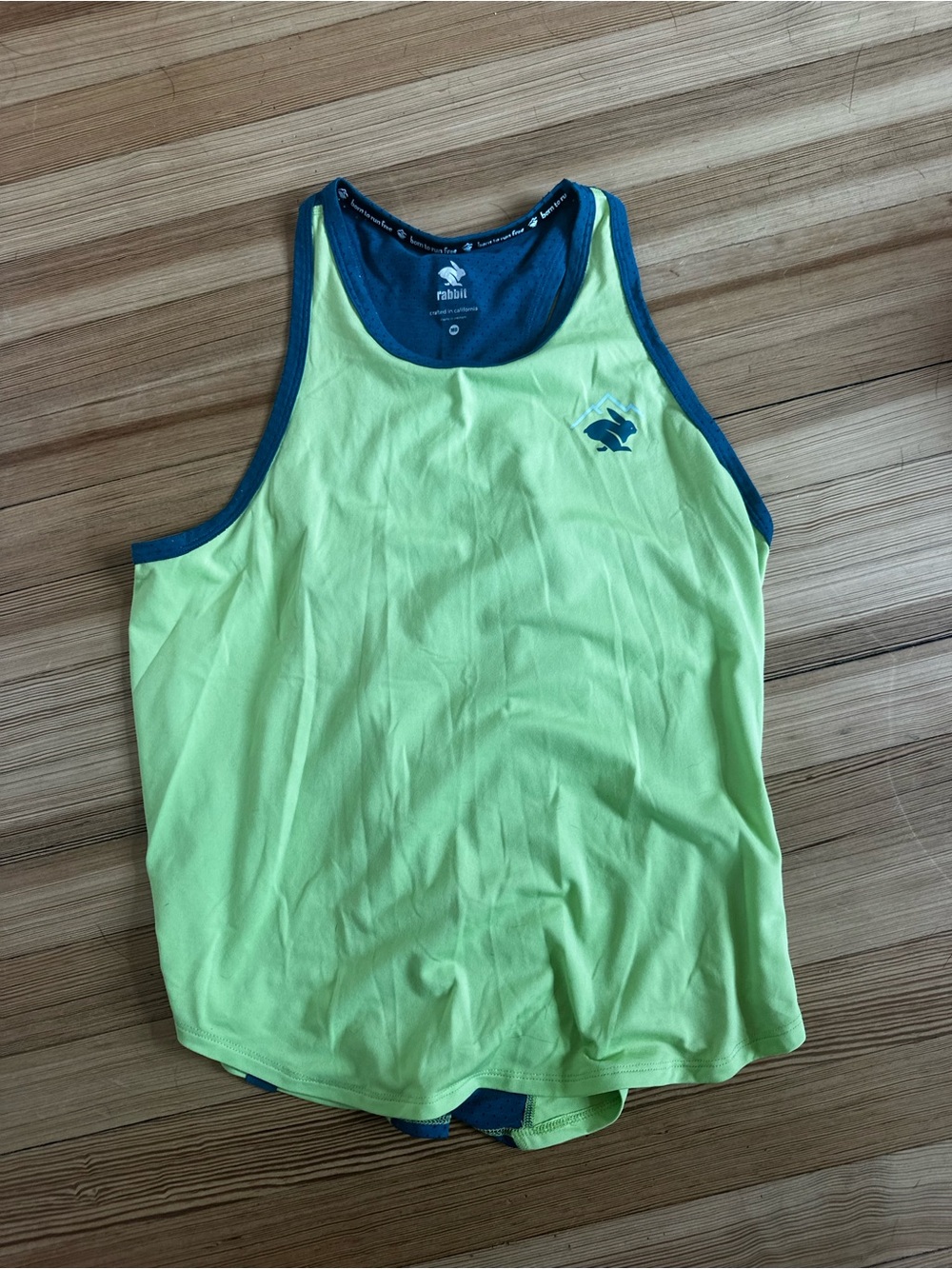 Rabbit, women’s running tank top, size medium
